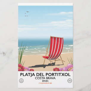 Papelaria Platja del Portitxol, Costa Brava, Espanha