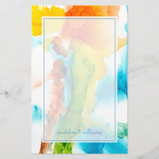 Papelaria Pluma Principal - Cores de Água (Frente)