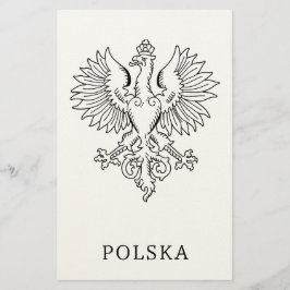 Papelaria Poland's White Eagle Contemporary State Emblem 