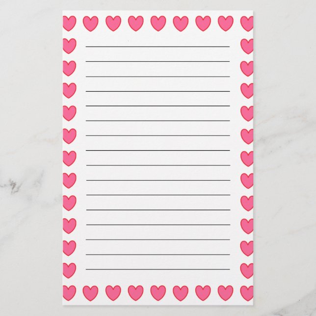Papelaria Polka Hearts (Frente)
