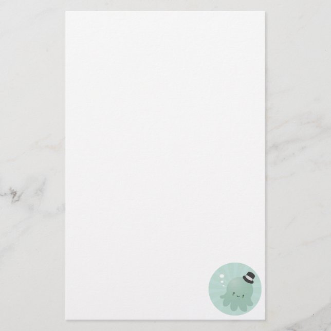 Papelaria Polvo pequeno bonito que veste um chapéu alto (Frente)