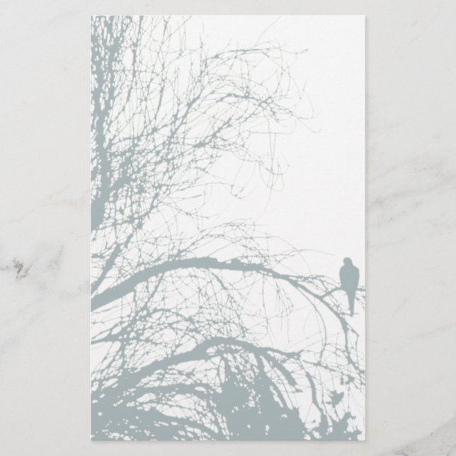 PAPELARIA POMBA SOLITÁRIA, AQUA (Frente)