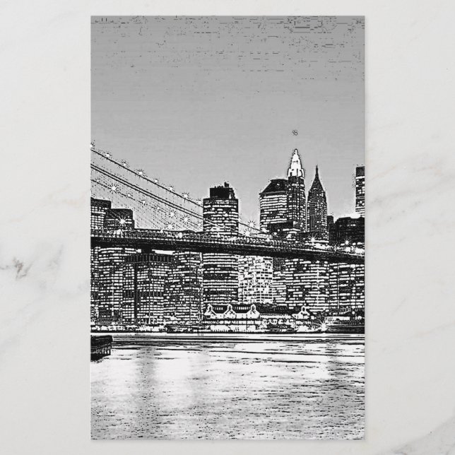Papelaria Ponte de Brooklyn Nova York (Frente)