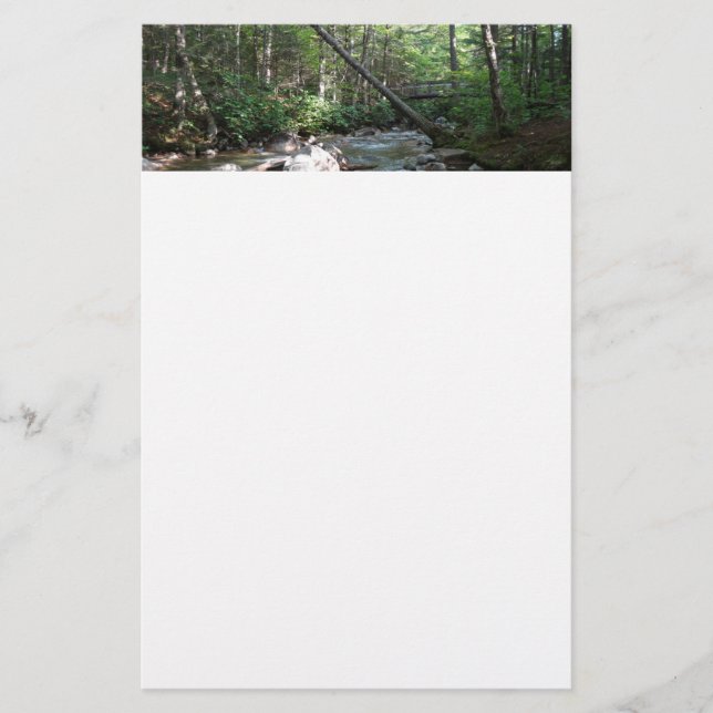 Papelaria Ponte do rio Pemigewasset em Nova Hampshire (Frente)