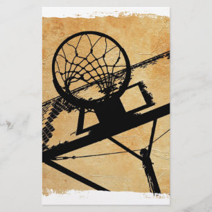 Papelaria pop art do esporte do basquetebol