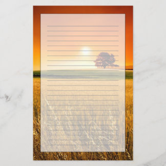 Papelaria Por do sol vermelho-sangue