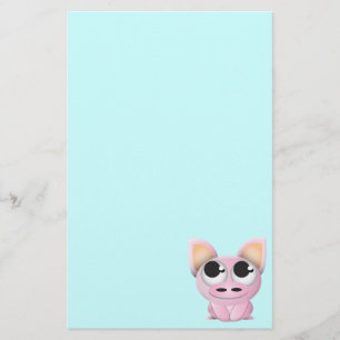 Papelaria Porco bonito dos desenhos animados