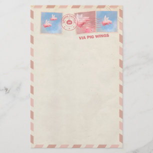 Papelaria Postage de Porcos Voadores