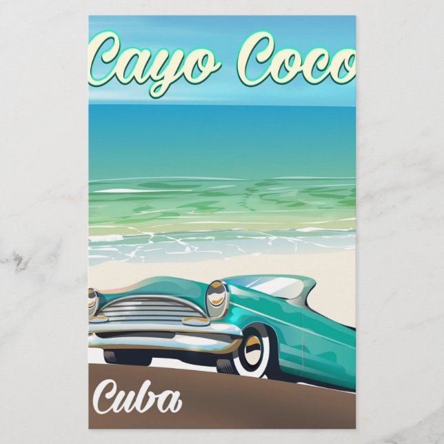 Papelaria Poster de férias de Cayo Coco (Frente)