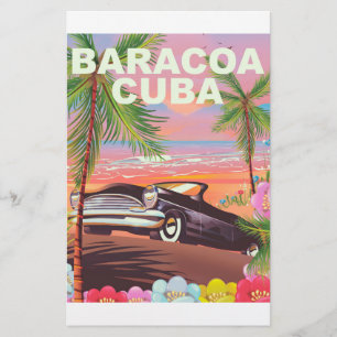 Papelaria Poster de viagens automático de Baracoa Cuba