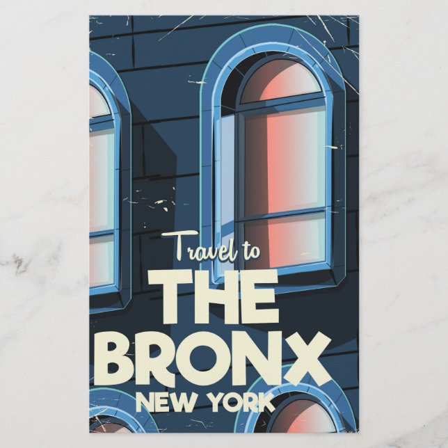 Papelaria Poster de viagens Bronx (Frente)