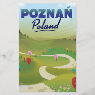 Papelaria Poster de viagens de Polônia Poznań.