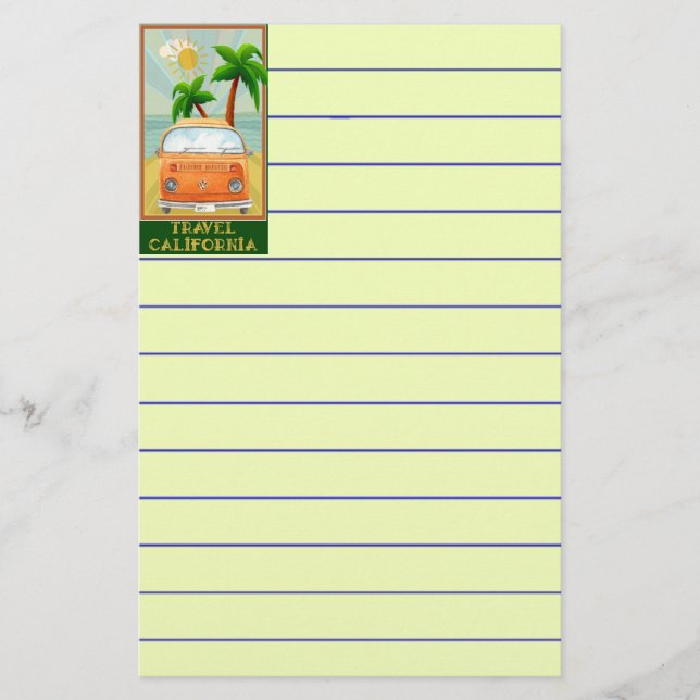 Papelaria Poster: Viagem da Califórnia (Frente)