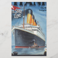 Poster vintage original titânico 1912