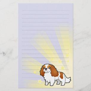 Papelaria Pouco Spaniel de rei descuidado Charles da estrela