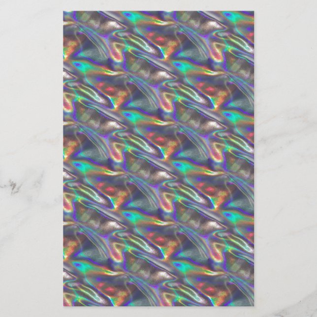 Papelaria prata holográfica (Frente)