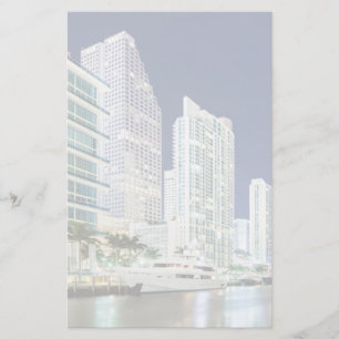 Papelaria Prédios ao longo do rio Miami