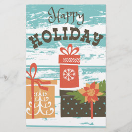 Papelaria Presentes de Natal de Férias Felizes