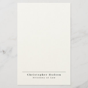 Papelaria Preto Branco Simples Plano Minimalista