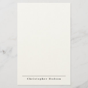 Papelaria Preto Branco Simples Plano Minimalista