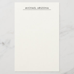 Papelaria Preto e Branco Minimalista Simples Moderno