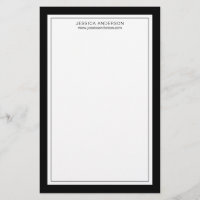 Preto E Branco Moderno E Elegante Personalizados