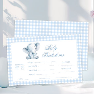 Papelaria Previsões de Bebê Elefante Pequeno Azul Amendoim L