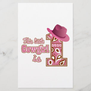 Papelaria Primeiro aniversario Cowgirl