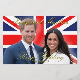 Papelaria Príncipe Harry e Meghan Markle Casamento Real