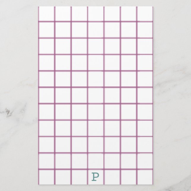 Papelaria Problemas de visão Usar papel de carta grande com  (Frente)