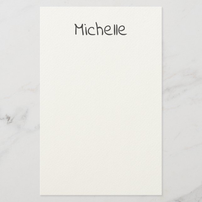 Papelaria Professional Modern Minimalist Plain Own Name (Frente)