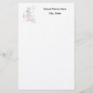 Papelaria Professor ou papel de carta da escola