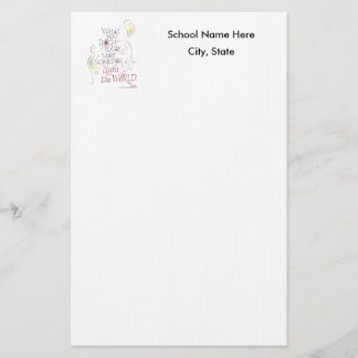 Papelaria Professor ou papel de carta da escola