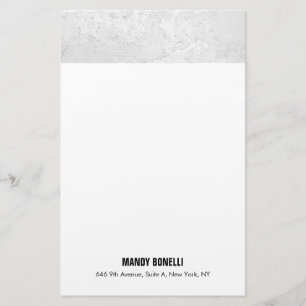 Papelaria Profissional elegante moderno cinza branco moderno