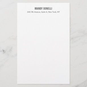 Papelaria Profissional elegante moderno minimalista adicione
