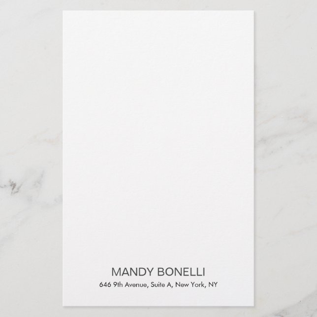 Papelaria Profissional elegante moderno minimalista trendy (Frente)