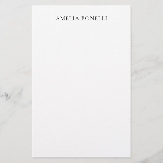 Papelaria Profissional Minimalista Clássico Simples Adiciona (Frente)