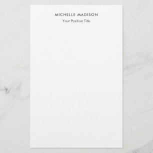 Papelaria Profissional Minimalista Moderno Simples