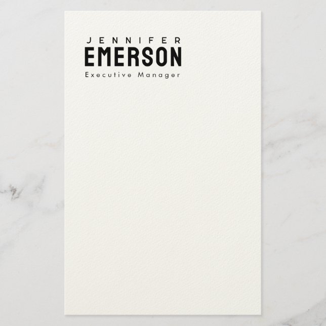Papelaria Profissional minimalista moderno simples  (Frente)