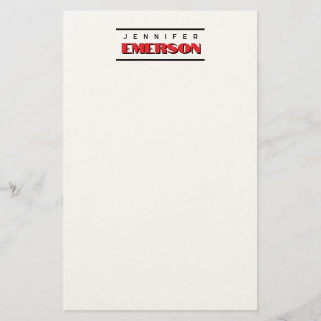 Papelaria Profissional minimalista moderno simples (Frente)