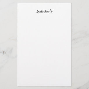 Papelaria Profissional Minimalista Moderno Simples