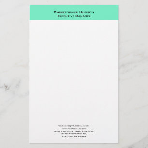 Papelaria Profissional Minimalista Moderno Simples Plano