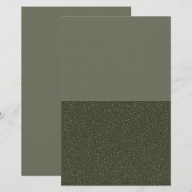 Papelaria Profissional Tom Moss Verde de Duas Core (Frente/Verso)