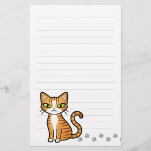 Papelaria Projete seu próprio gato dos desenhos animados