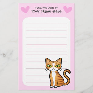 Papelaria Projete seu próprio gato dos desenhos animados (o