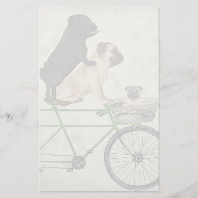 Papelaria Pugs na Bicicleta (Frente)