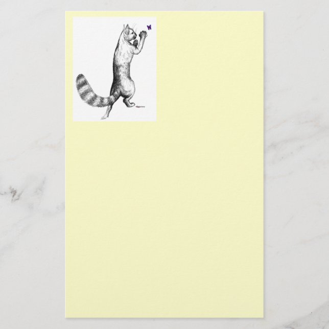 Papelaria Pulverização de Gatos (Frente)