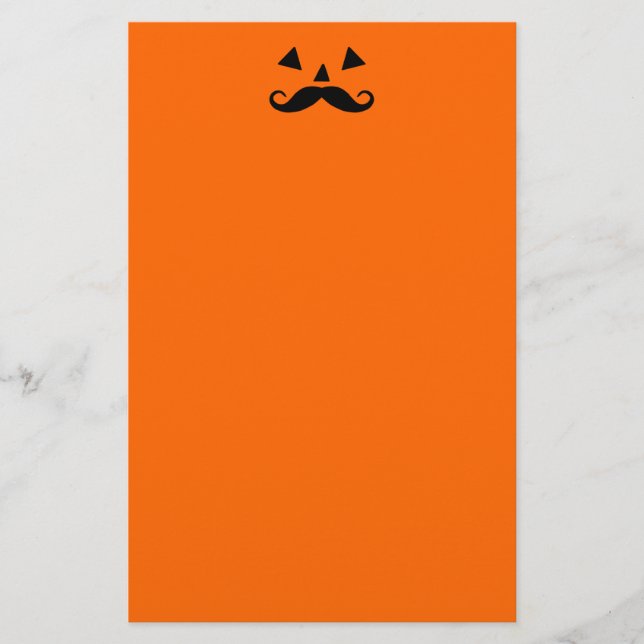 Papelaria Pumpkin Mustache (Frente)