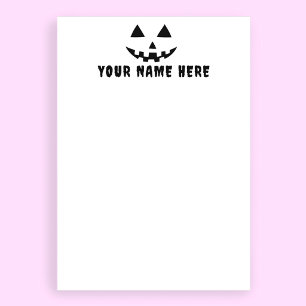 Papelaria Pumpkin Personalizado Halloween Seu Nome