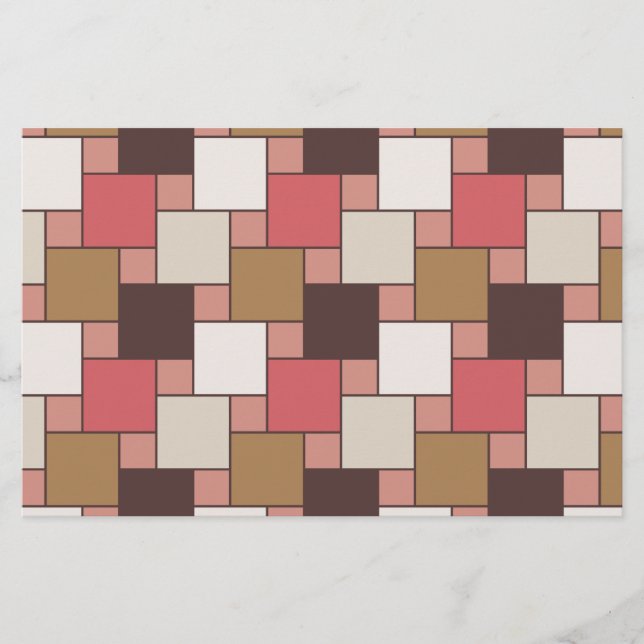 Papelaria Pumpkin Spice Weave Patterno (Frente)